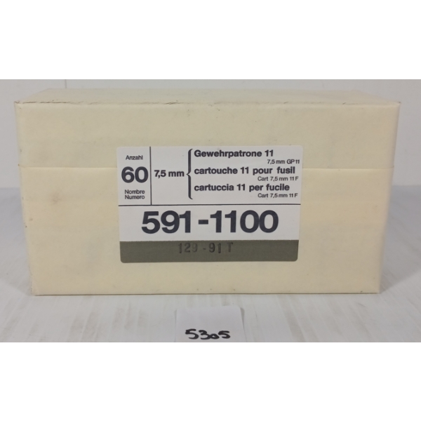 AMMO: QTY OF 7.5XSS SWISS - SEALED