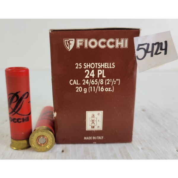 AMMO: 25X FIOCCHI 24GA - 2-1/2IN - #5 SHOT