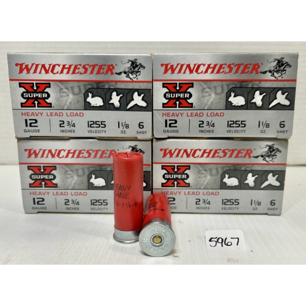 AMMO: 100X WINCHESTER 12 GA - 2-3/4IN - #6