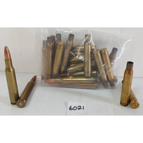 AMMO / BRASS: 29X MISC MIXED RNDS - INCL .280 REM & .270 WIN
