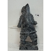 Image 4 : HUNTER W/ SPEAR - SIGNED - STONE W/ IVORY
