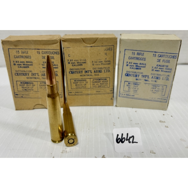 AMMO: 45X 8 MM MAUSER - MILITARY FMJ