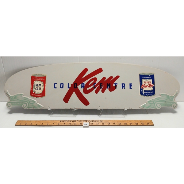KEN COLOR CENTRE METAL DISPLAY TOPPER SIGN