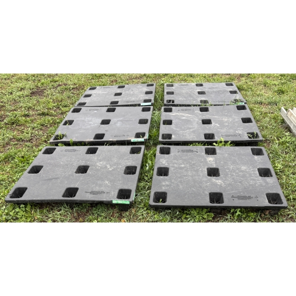 LOT OF 6 - SKIDS - POLY - 45 X 45 INCH