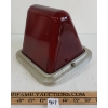 Image 8 : LOT OF 2 - PORCELAIN LIGHT SHADE & RED OVERHEAD LIGHT