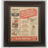 Image 1 : FRAMED RED INDIAN & TEXACO THE BIG 3 PAPER ADVERTISEMENT