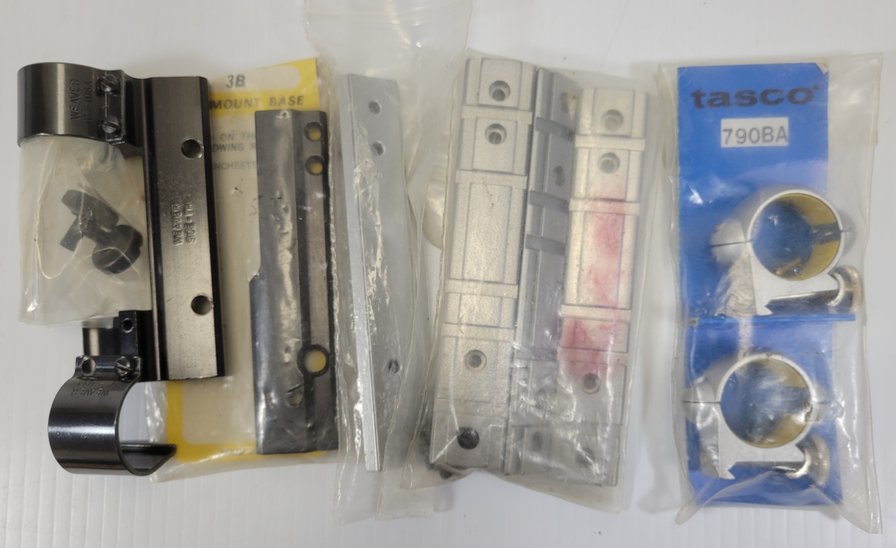 QTY OF SCOPE RINGS & MOUNTS - INCL TASCO 790BA - SEE ALL PHOTOS