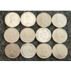 Image 2 : LOT OF 12 - 1945-1972 CDN 10 CENT COINS