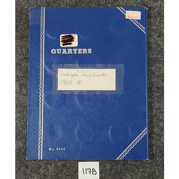 1960-1968 WASHINGTON HEAD SILVER QUARTERS BOOKLET