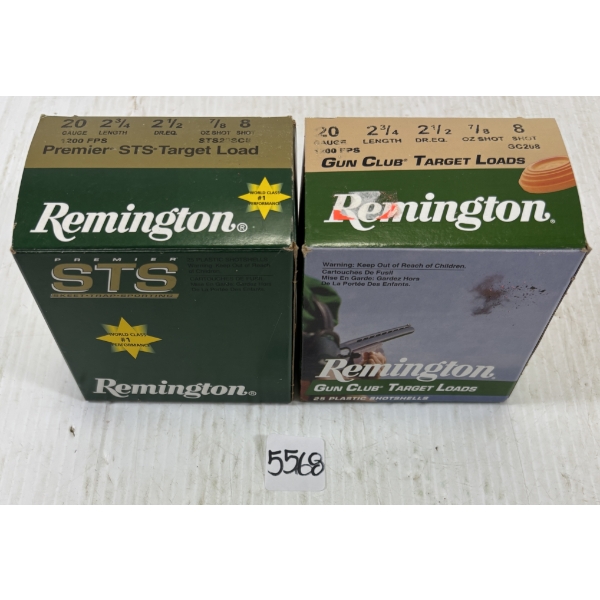 AMMO: 48 X REMINGTON 20 GA 2 3/4 INCH NO 8