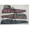 Image 1 : LOT OF 4 - SOFT LEATHER LONG GUN CASES & CANVAS HANDGUN CASE