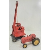 Image 1 : LOT OF 2 - TRI-ANG JONES KL 44 PRESSED STEEL CRANE & HUBLEY MASSEY HARRIS TRACTOR