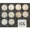 Image 1 : LOT OF 10 - 1947 CDN 10 CENT COINS