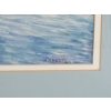 Image 2 : BOAT DOCK SCENE BY H. KINZER - FRAMED WATERCOLOUR ON PAPER