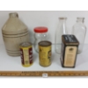 Image 4 : LOT OF 7 - MISC CANS & JARS - INCL FINGER JUG, DAIRY BOTTLES, PEANUT BUTTER BEAR, PEARS' SOAP, ETC