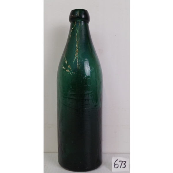 DARK GREEN MEDIUM NECK BLOB TOP BOTTLE