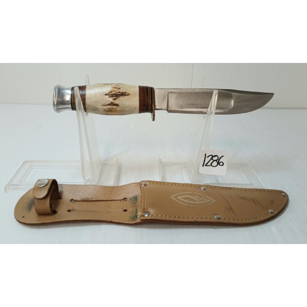 PREMIER LIFETIME H.24 W/ LEATHER SHEATH & STAG GRIPS