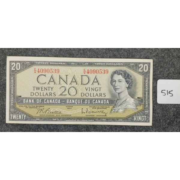 1954 CDN $20 BANKNOTE