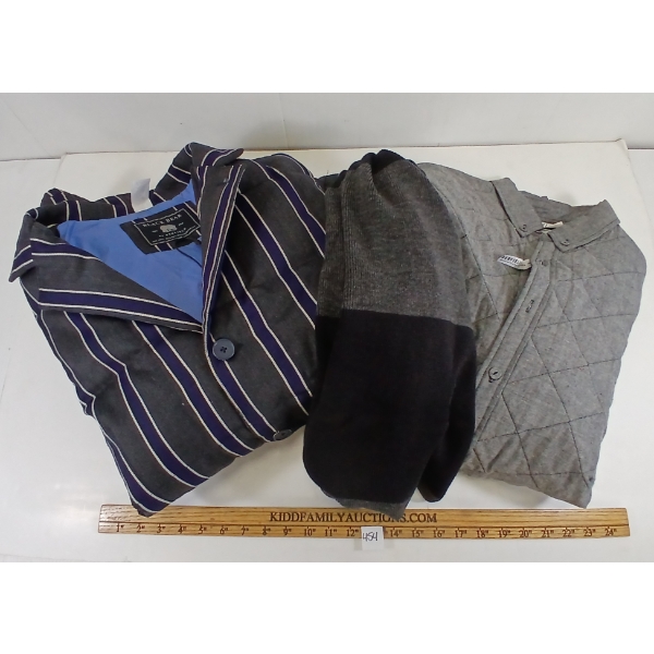 LOT OF 3 - MEN'S PENFIELD WOVENS & BANKS JACKETS W/ MINIMUM FAIRFAX SCARF