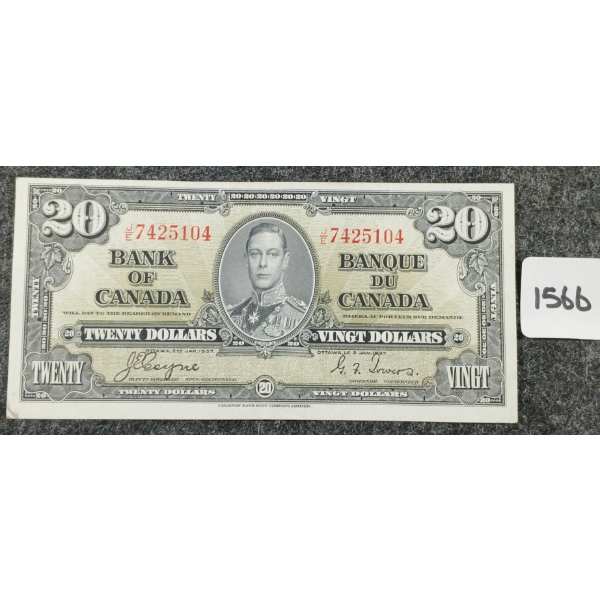 1937 CDN $20 BANKNOTE