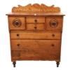 Image 3 : CHERRY (?) BONNET CHEST W/ KEY