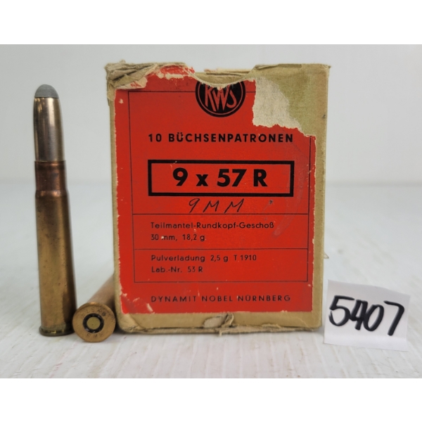 AMMO: 9X RWS 9X57R - 281GR - SP