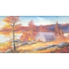 Image 2 : AUTUMN LANDSCAPE BY B. (?) - FRAMED OIL ON CANVAS