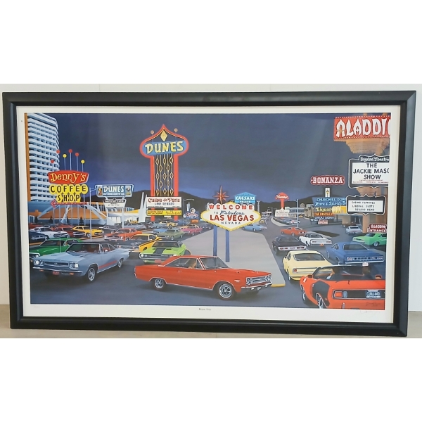 2007 "MOPAR STRIP" BY DAVE SNYDER - FRAMED PRINT