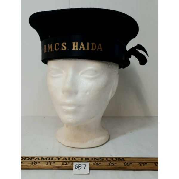 ROYAL CDN NAVY H.M.C.S. HAIDA SAILOR CAP