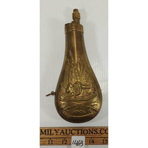 BRASS POWDER FLASK