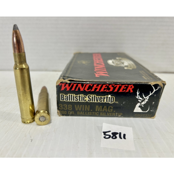 AMMO: 20X WINCHESTER .338 WIN MAG 200GR. SP