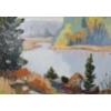 Image 2 : "AUTUMN IN HALIBURTON" BY DOROTHY PARSONS(1915 - 2010) - FRAMED OIL ON BOARD