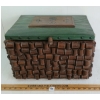Image 1 : SEWING SPOOL MOTIF BOX W/ LEATHER LINING