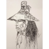 Image 2 : WEST COAST INDIGENOUS PERSON BY JOHN CHESTER (PRS CDN ARTIST) - PRINT