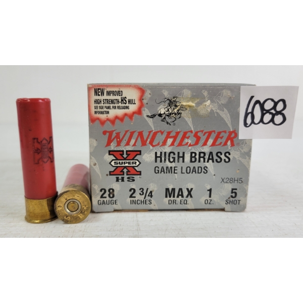 AMMO: 25X WINCHESTER 28GA - 2-3/4IN - #5 SHOT