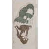 Image 2 : "MAN STEALING OWL'S EGGS" BY LEAH QUMALUK - STONECUT STENCIL