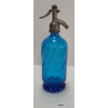 Image 2 : DITTA IGINO MAZZOLENI - COBALT BLUE ACID-ETCHED BARLEY TWIST - SELTZER BOTTLE