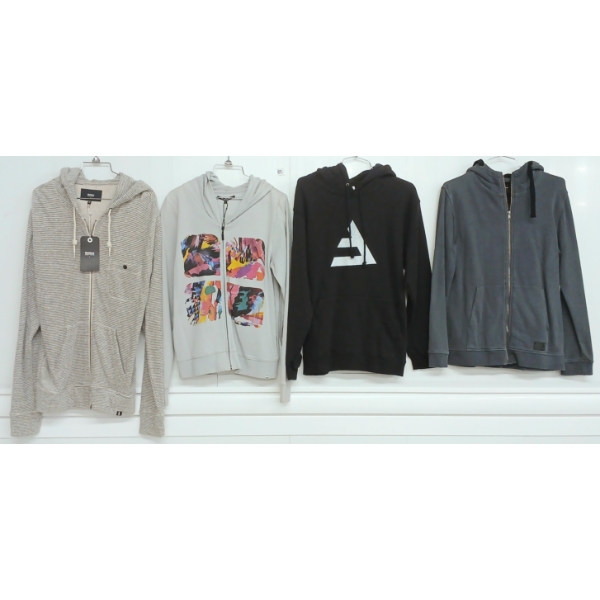 LOT OF 4 - MEN'S SWEATSHIRTS & HOODIES - MFG LIFETIME, INSIGHT & MINIMUM