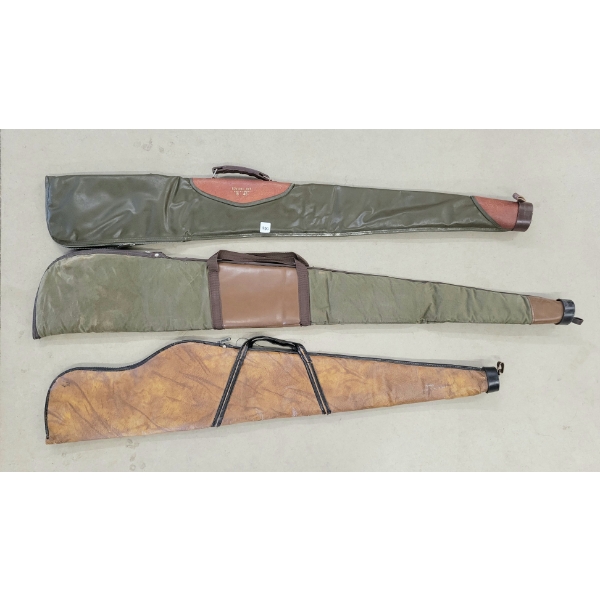 LOT OF 3 - SOFT LONG GUN CASES - INCL EDWARD'S-DAY