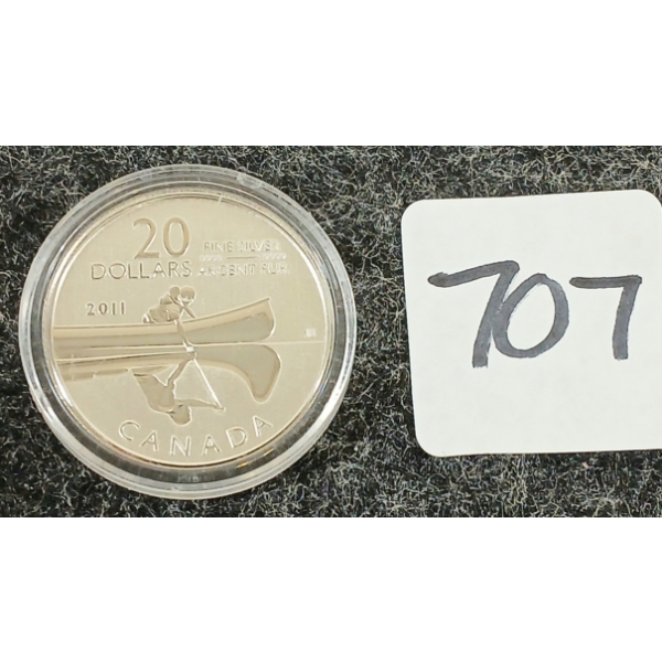 2011 CDN $20 SILVER COIN