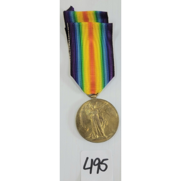 WWI VICTORY MEDAL - 349626 GNR. B.W. BRADY C.F.A.