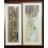 Image 1 : LOT OF 2 - "WATER'S PATH" & "INSCRIPTION TO..." - SIGNED - FRAMED PRINTS