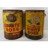 Image 3 : LOT OF 2 - WHITE ROSE MOTOR OIL CANS - 5 GAL