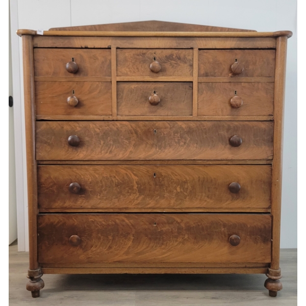 TIGER OAK BONNET CHEST 