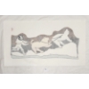 Image 4 : "DESPERATE CHASE" BY PITSEOLAK ASHOONA - STONECUT STENCIL