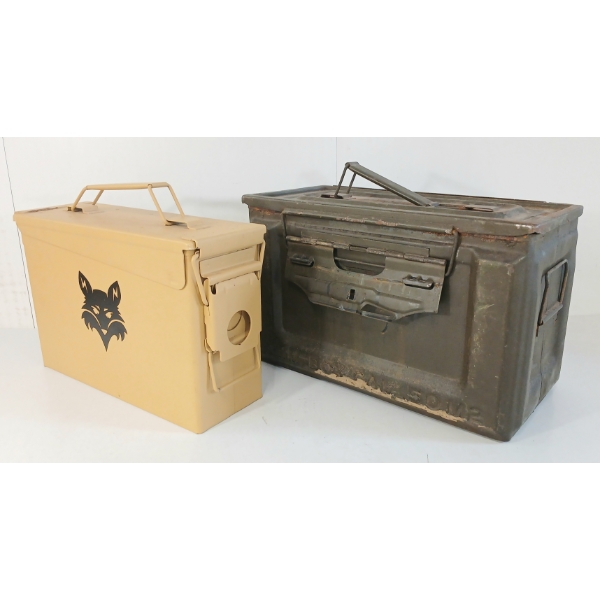 LOT OF 2 - U.S. & M19A MARKED AMMO CRATES