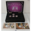 Image 1 : LOT OF 3 - QUEEN ELIZABETH II PLATINUM JUBILEE PROOF COIN COLLECTION & 2013 25 CENT CORONATION COINS