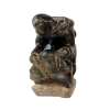 Image 1 : MAN HAULING BY THOMASSIE SIVUARAPIK (1941 - 2009) - STONE