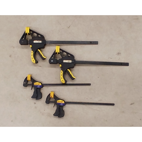 LOT OF 4 - RATCHET BAR CLAMPS