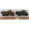 Image 2 : LOT OF 2 - BRITAINS LEAD MODELS - NO. 1334 & 1335 ARMY LORRY 4 & 6 WHEELS